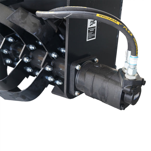 Landy Attachments 72" Skid Steer Soil Cultivator Light Duty Hydraulic Roto Tiller