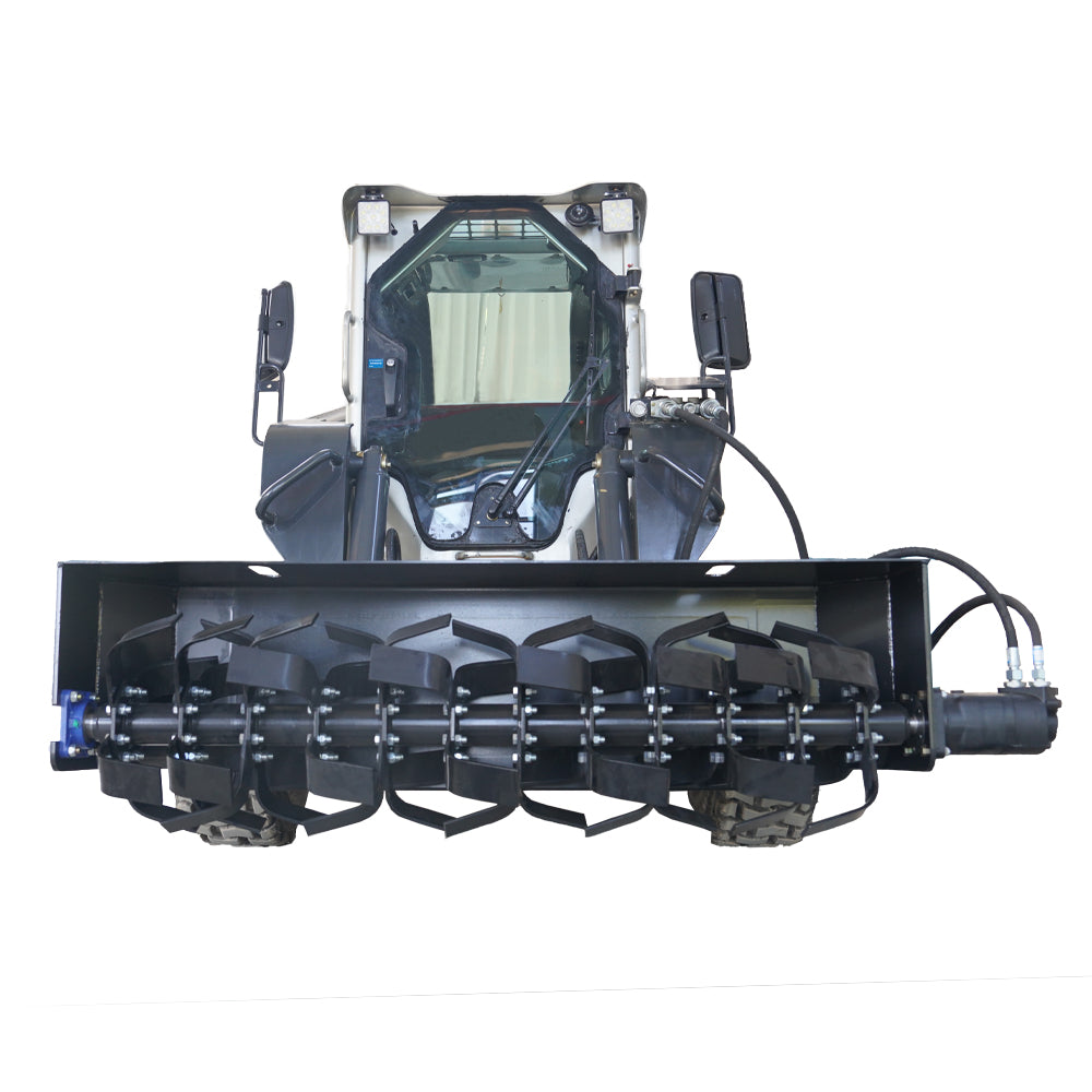 Landy Attachments 72" Skid Steer Soil Cultivator Light Duty Hydraulic Roto Tiller