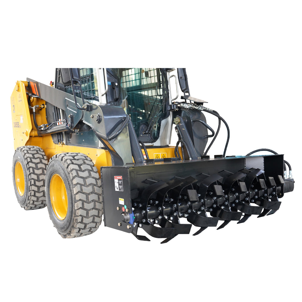 Landy Attachments 72" Skid Steer Soil Cultivator Light Duty Hydraulic Roto Tiller