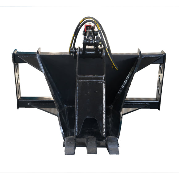 Landy Attachments Skid Steer Extreme Duty Stump Bucket Grapple Attachments for Uprooting Tree Stumps, Fit Universal Mount Plate