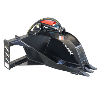 Landy Attachments Skid Steer Extreme Duty Stump Bucket Grapple Attachments for Uprooting Tree Stumps, Fit Universal Mount Plate