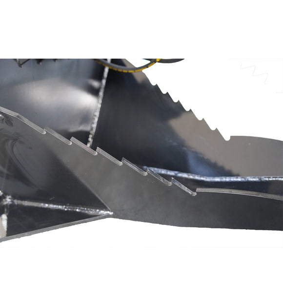 Landy Attachments Skid Steer Extreme Duty Stump Bucket Grapple Attachments for Uprooting Tree Stumps, Fit Universal Mount Plate