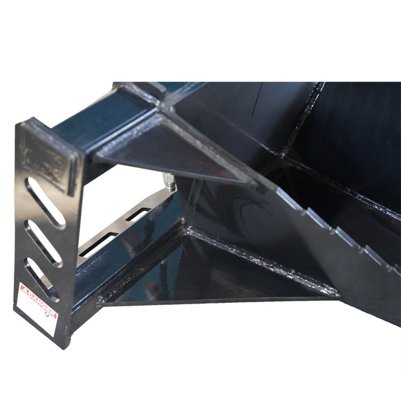 Landy Attachments Skid Steer Extreme Duty Stump Bucket Grapple Attachments for Uprooting Tree Stumps, Fit Universal Mount Plate