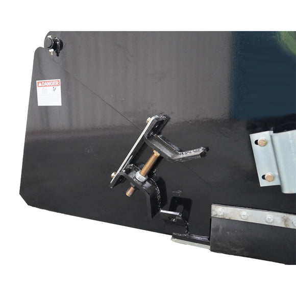 Landy Attachments 72" Skid Steer Pick up Box Broom Sweeper with Edge Brush