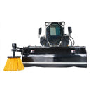 Landy Attachments 72" Skid Steer Pick up Box Broom Sweeper with Edge Brush-8