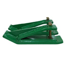 Tractor Bucket Protector, 2pcs Skid Edge Protector, 11" Long Turf Tamer Skid Protector, 4" Width, Heavy Duty Steel Bucket Attachment for Snow Leaves Removal, Spreading Gravel, Green with L-shaped Socket Wrench-3