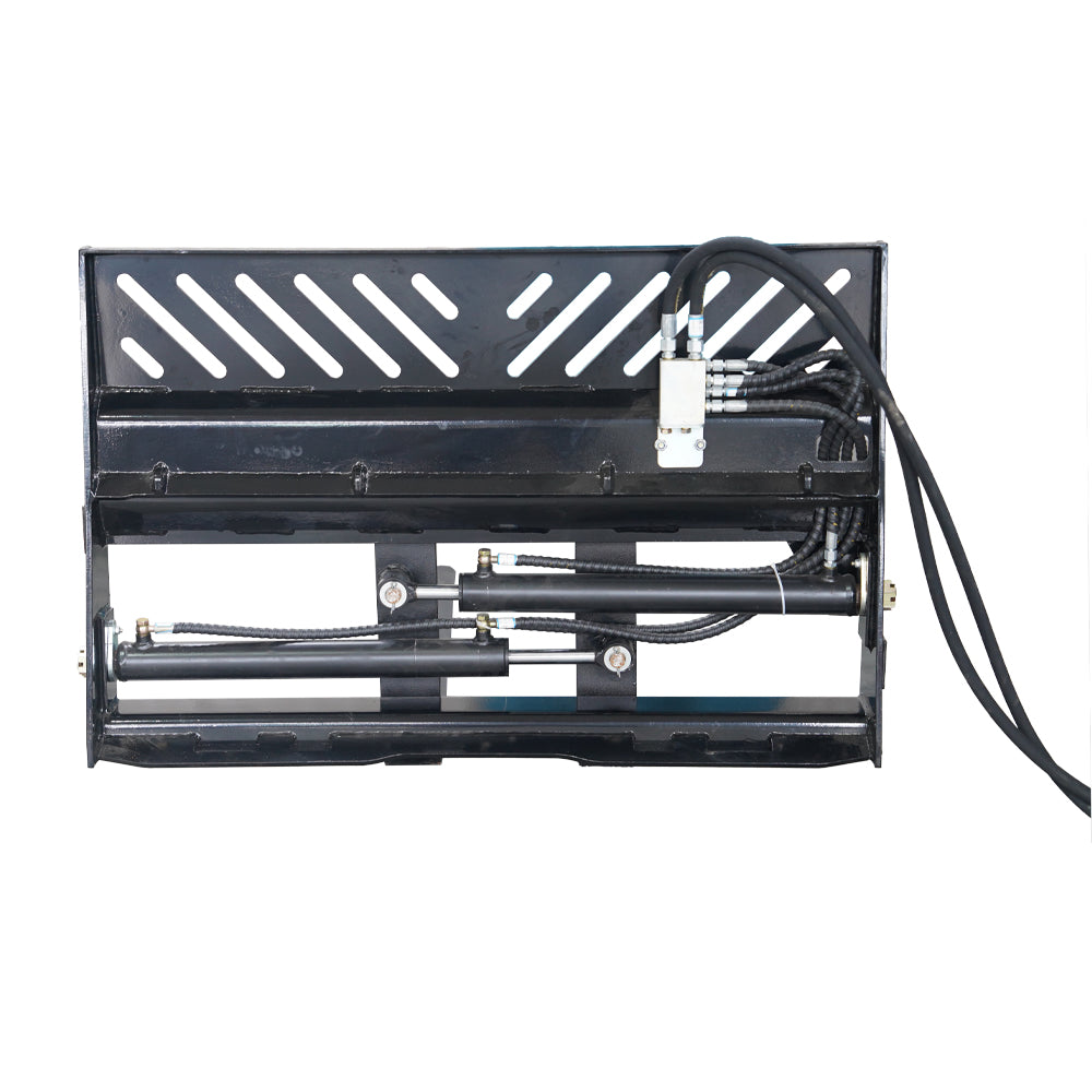Landy Attachments Skid Steer Hydraulic Positioning Pallet Forks 2000kg Load Capacity