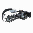 Landy Attachments Skid Steer Trenchers Attachment with Adjustable Depth Control Foot, Universal Mount Plate-1