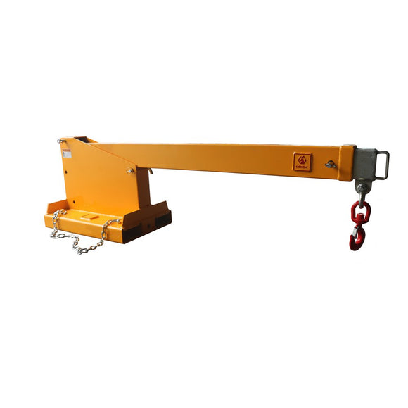 Landy Attachments Fork Mounted Telescoping Crane Jib Boom, Forklift Jib Boom Crane, Forklift Mobile Crane, Forklift Boom Attachment