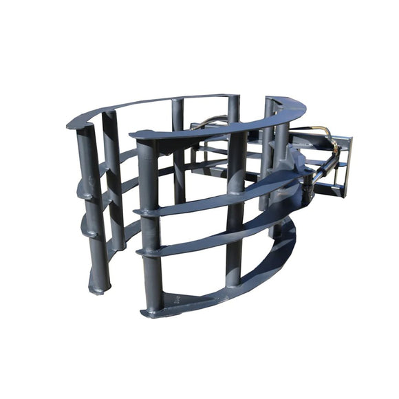 Landy Attachments Skid Steer Round Hay Bale Grapple Attachment