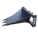 Landy Attachments 50” Skid Steer Stump Bucket Universal Quick Attach Mount, Bolt-On Cutting Teeth, Curved Bottom, Reverse Curled Ripper Teeth Attachment-3