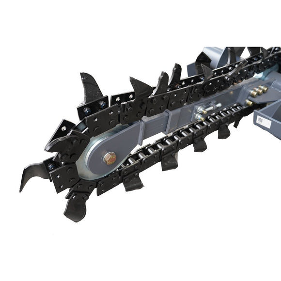 Landy Attachments Mini Track Trencher Attachment with Inner Width 23.6" Quick Attach