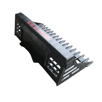 Landy Attachments Skid Steer Mini Track Loader Rock Bucket, Fit Mini Skid Steer Loader - 0