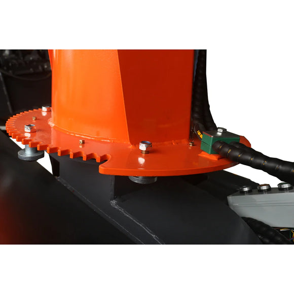 Landy Attachments 72" Skid Steer Mounted Snow Blower 100lpm, Direct Drive Hydraulic Auger