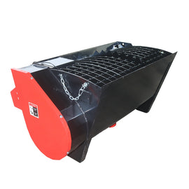Landy Attachments 330Lt Volume Skid Steer Concrete Mixer Bucket Attachment, Universal Quick tach Mount Plate