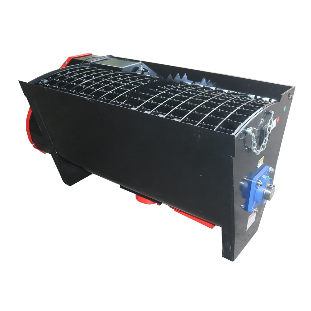 Landy Attachments 280Lt Volume Skid Steer Concrete Mixer Bucket Attachment, Universal Quick tach Mount Plate