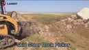 Landy Attachments Skid Steer Rotary Rock Picker Attachment 30" Diameter Drum Model, 55" Barrel Depth, Universal Mount-7